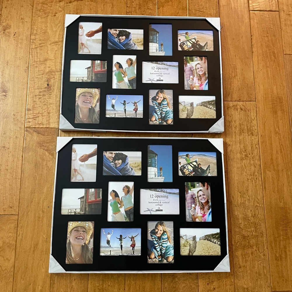 2 Black collage frames